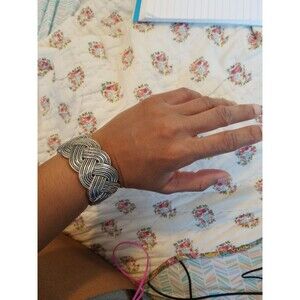 Silver Plated Braid Style Bracelet